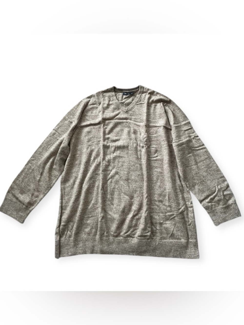 ⚪️NAUTICA: Men’s size 5XL, tan v-neck long sleeve sweater, never worn⚪️